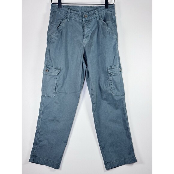 KUHL Womens Cargo Pants Size 8 Regular Blue Utility Hiking Outdoor Workwear - Picture 1 of 16